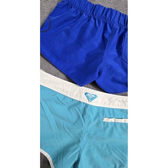 Volcom Roxy Boardshorts‎ Beach Surf Blue  Low Rise Swim Womams Sz 3/M Y2K - Picture 8 of 11